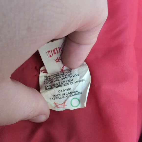 Vintage 1971 Varsity Letterman Jacket Purple Wool Leather Sleeves – Men’s 38 - Picture 8 of 13